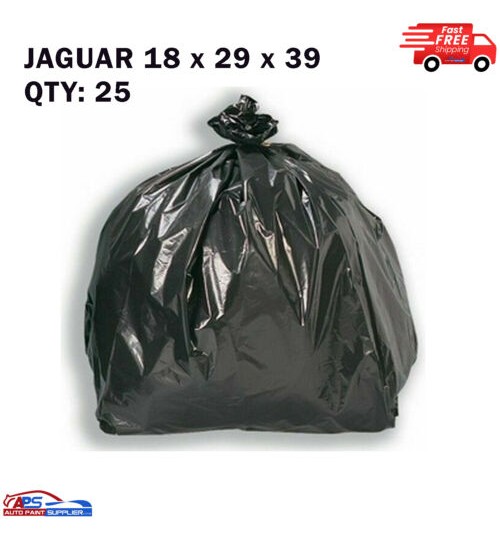 HEAVY DUTY Black Bin Bags Refuse Sacks Rubbish Liners Pack of 25